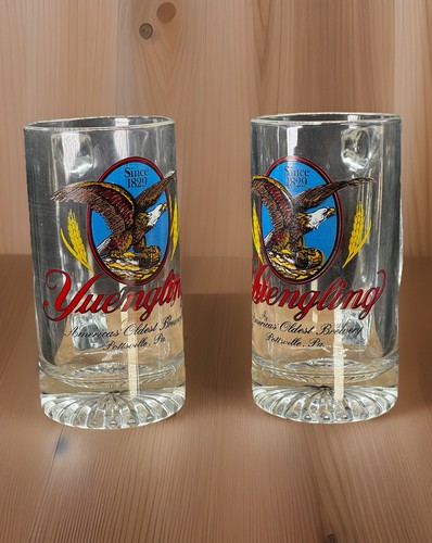 Yuengling glass beer mugs - glass,